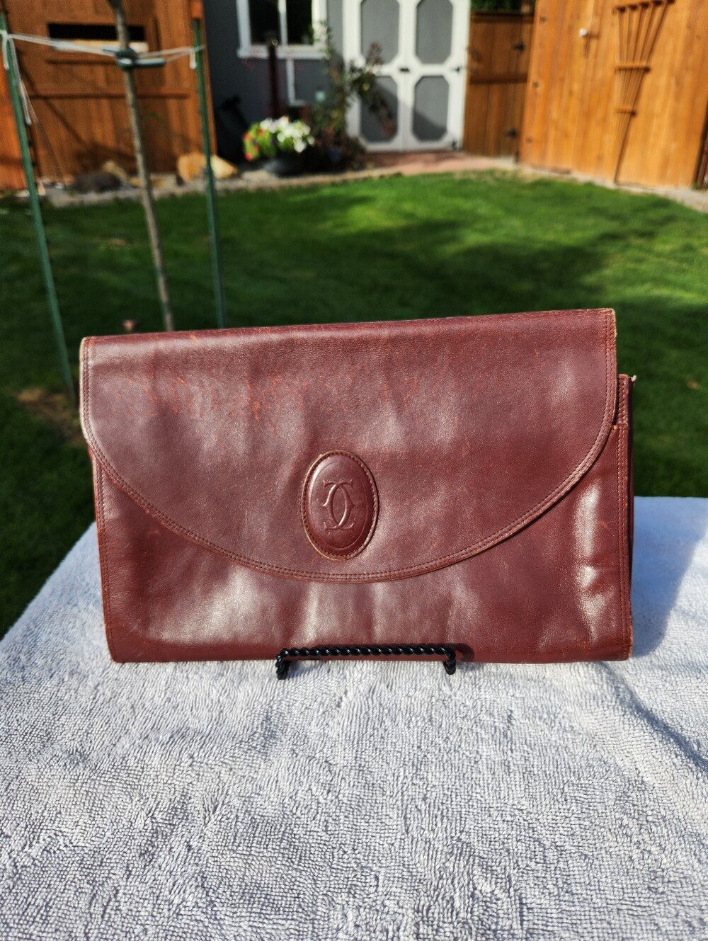 Authentic Les Must De Cartier Clutch Vintage